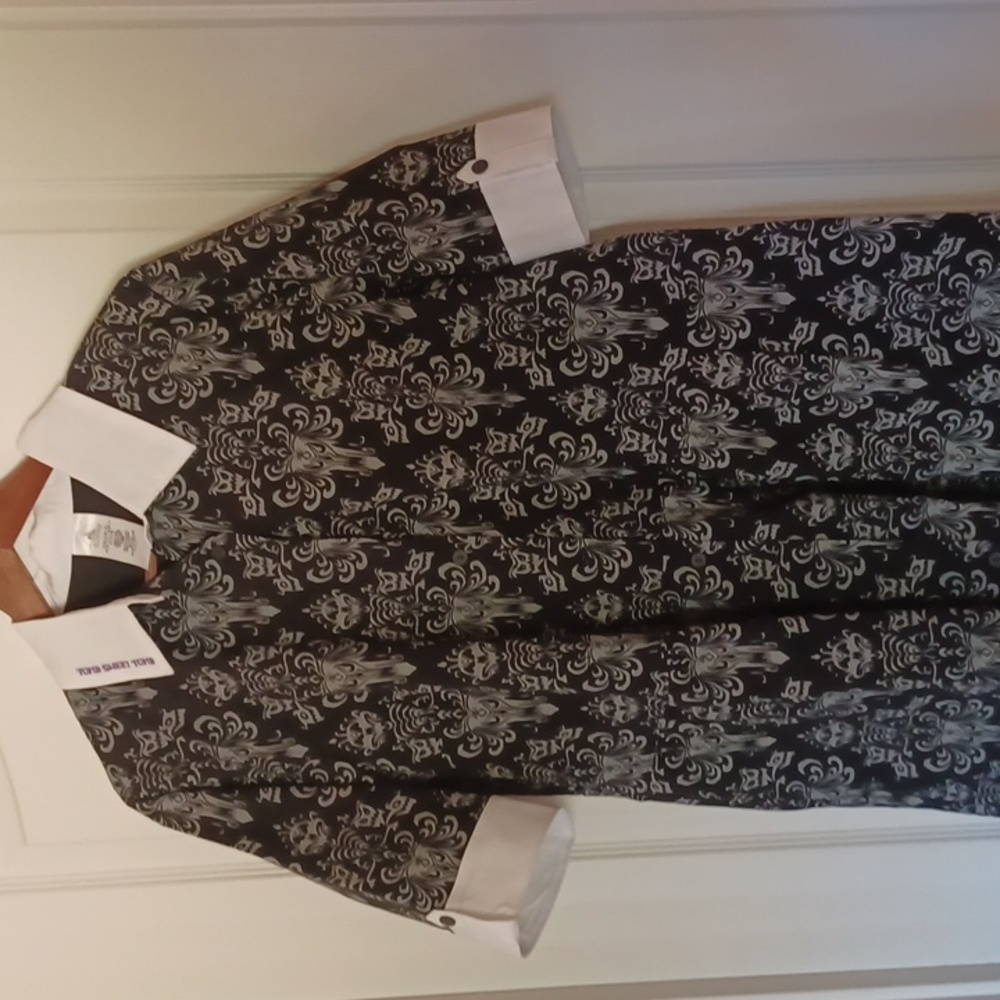 Disney Haunted Mansion Wall Papper Dress Glows In The Dark Sz L